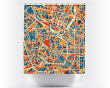 Charger l'image dans la galerie, Milan Map Shower Curtain - italy Shower Curtain - Chroma Series