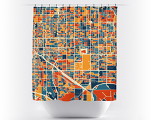 Load image into Gallery viewer, Tucson Map Shower Curtain - usa Shower Curtain - Chroma Series