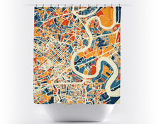 Load image into Gallery viewer, Ho Chi Minh Map Shower Curtain - Saigon Shower Curtain - Chroma Series