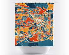 Load image into Gallery viewer, Nairobi Map Shower Curtain - kenya Shower Curtain - Chroma Series