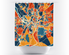 Load image into Gallery viewer, York Map Shower Curtain - uk Shower Curtain - Chroma Series