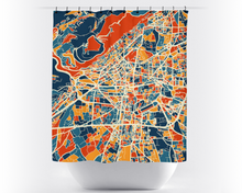 Load image into Gallery viewer, Damascus Map Shower Curtain - syria Shower Curtain - Chroma Series