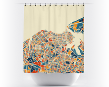 Load image into Gallery viewer, Havana Map Shower Curtain - cuba Shower Curtain - Chroma Series