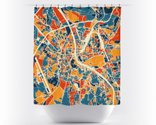 Load image into Gallery viewer, Salzburg Map Shower Curtain - austria Shower Curtain - Chroma Series