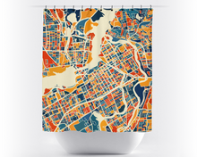 Load image into Gallery viewer, Ottawa Map Shower Curtain - canada Shower Curtain - Chroma Series