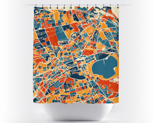 Load image into Gallery viewer, Edinburgh Map Shower Curtain - uk Shower Curtain - Chroma Series