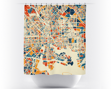 Load image into Gallery viewer, Baltimore Map Shower Curtain - usa Shower Curtain - Chroma Series