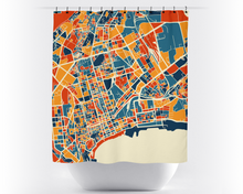 Load image into Gallery viewer, Baku Map Shower Curtain - azerbaijan Shower Curtain - Chroma Series