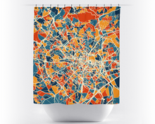 Load image into Gallery viewer, Montpellier Map Shower Curtain - france Shower Curtain - Chroma Series
