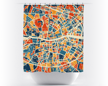 Load image into Gallery viewer, Dublin Map Shower Curtain - ireland Shower Curtain - Chroma Series