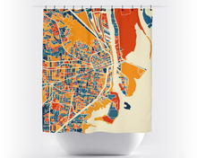 Load image into Gallery viewer, Mobile Map Shower Curtain - usa Shower Curtain - Chroma Series
