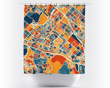 Load image into Gallery viewer, Irvine Map Shower Curtain - usa Shower Curtain - Chroma Series