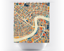 Load image into Gallery viewer, New Orleans Map Shower Curtain - usa Shower Curtain - Chroma Series