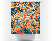 Charger l'image dans la galerie, Bern Map Shower Curtain - switzerland Shower Curtain - Chroma Series