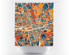 Load image into Gallery viewer, Stockton Map Shower Curtain - usa Shower Curtain - Chroma Series