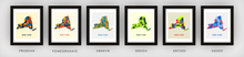 Load image into Gallery viewer, New York Map Print - Full Color Map Poster