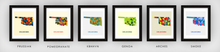 Load image into Gallery viewer, Oklahoma Map Print - Full Color Map Poster