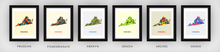 Load image into Gallery viewer, Virginia Map Print - Full Color Map Poster