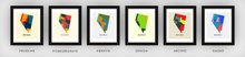 Load image into Gallery viewer, Nevada Map Print - Full Color Map Poster