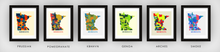 Load image into Gallery viewer, Minnesota Map Print - Full Color Map Poster