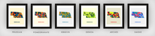 Load image into Gallery viewer, Nebraska Map Print - Full Color Map Poster