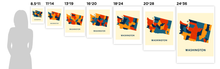 Load image into Gallery viewer, Washington Map Print - Full Color Map Poster