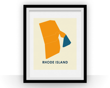 Load image into Gallery viewer, Rhode Island Map Print - Full Color Map Poster