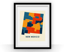 Charger l'image dans la galerie, New Mexico Map Print - Full Color Map Poster