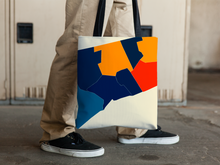 Load image into Gallery viewer, Connecticut Map Tote Bag - CT Map Tote Bag 15x15