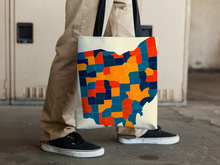 Load image into Gallery viewer, Ohio Map Tote Bag - OH Map Tote Bag 15x15