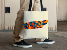 Load image into Gallery viewer, Tennessee Map Tote Bag - TN Map Tote Bag 15x15