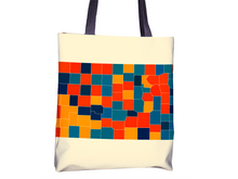 Load image into Gallery viewer, Kansas Map Tote Bag - KS Map Tote Bag 15x15