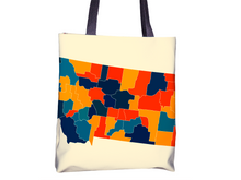 Load image into Gallery viewer, Montana Map Tote Bag - MT Map Tote Bag 15x15