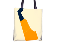 Charger l'image dans la galerie, Delaware Map Tote Bag - DE Map Tote Bag 15x15