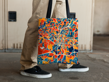 Load image into Gallery viewer, Raleigh Map Tote Bag - North Carolina Map Tote Bag 15x15