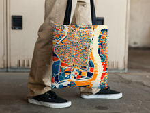 Load image into Gallery viewer, Philadelphia Map Tote Bag - Philly Map Tote Bag 15x15