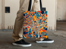 Load image into Gallery viewer, Stockton Map Tote Bag - California Map Tote Bag 15x15