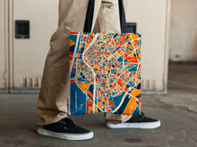 Load image into Gallery viewer, Sevilla Map Tote Bag - Spain Map Tote Bag 15x15