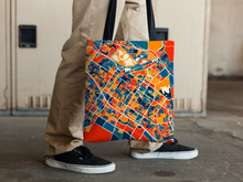 Load image into Gallery viewer, Fremont Map Tote Bag - California Map Tote Bag 15x15