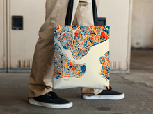 Load image into Gallery viewer, Istanbul Map Tote Bag - Turkey Map Tote Bag 15x15