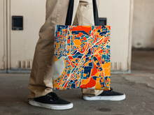 Load image into Gallery viewer, Mumbai Map Tote Bag - Bombay Map Tote Bag 15x15