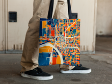 Load image into Gallery viewer, Tulsa Map Tote Bag - Oklahoma Map Tote Bag 15x15