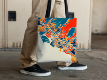 Load image into Gallery viewer, Honolulu Map Tote Bag - Hawaii Map Tote Bag 15x15