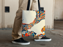 Load image into Gallery viewer, Madison Map Tote Bag - Wisconsin Map Tote Bag 15x15