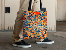 Load image into Gallery viewer, Montpellier Map Tote Bag - France Map Tote Bag 15x15