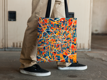 Load image into Gallery viewer, Greensboro Map Tote Bag - North Carolina Map Tote Bag 15x15