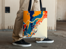 Load image into Gallery viewer, Monaco Map Tote Bag - Montecarlo Map Tote Bag 15x15