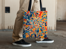 Load image into Gallery viewer, Manchester Map Tote Bag - England Map Tote Bag 15x15