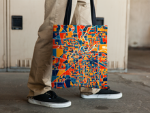 Load image into Gallery viewer, Fort Wayne Map Tote Bag - Indiana Map Tote Bag 15x15