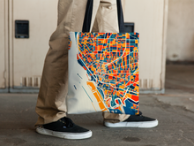 Load image into Gallery viewer, Buffalo Map Tote Bag - New York Map Tote Bag 15x15